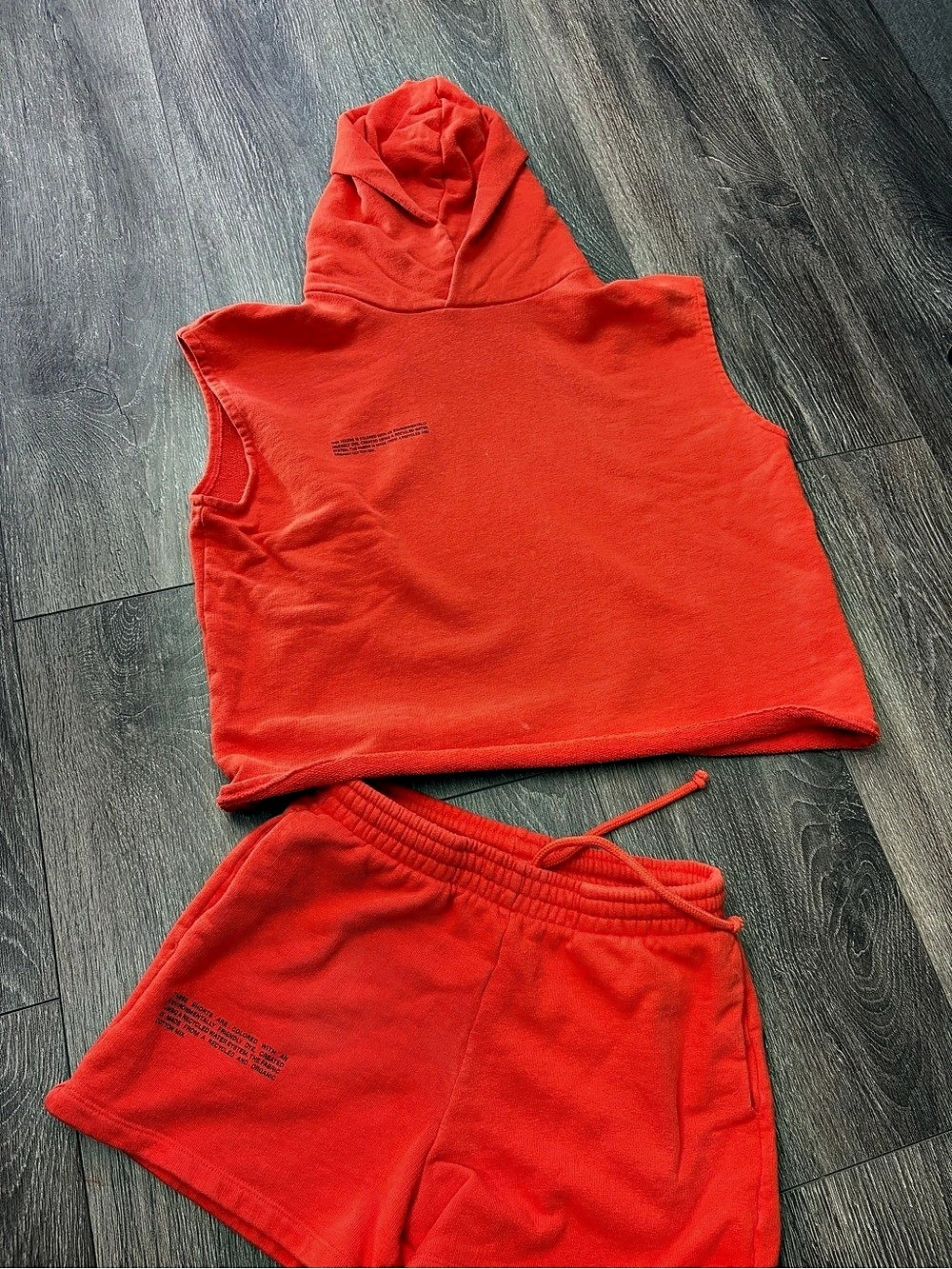 PANGAIA Red Two-Piece Set Size Small